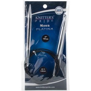 Picture of Knitter's Pride-Nova Platina Fixed Circular Needles 47"-Size 13/9mm