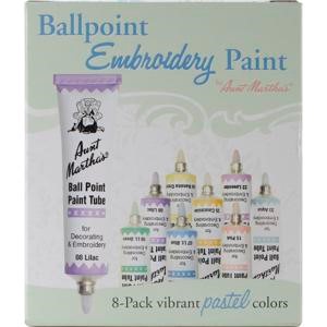 Picture of Aunt Martha's Ballpoint Paint Tubes 1oz 8/Pkg-Pastel Colors
