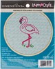Picture of Dimensions/Short N' Sweet Mini Embroidery Kit 4"-Flamingo Fun-Stitched In Thread