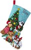 Picture of Bucilla Felt Stocking Applique Kit 18" Long-Christmas Dogs