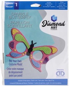 Picture of Leisure Arts Diamond Art Costume Foam Mask Kit-Sparkle Butterfly