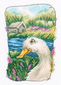 Picture of RTO Counted Cross Stitch Kit 4.9"X6.7"-Grandmother's Old Garden II (14 Count)