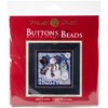 Picture of Frosty Snowman Winter Buttons & Beads Counted Cross Stitch K-5"X5" 14 Count