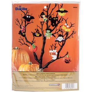 Picture of Halloween Ornaments Set Felt Applique Kit-3"X2" Set Of 12