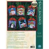Picture of Christmas Pals Ornaments Counted Cross Stitch Kit-4.5" Tall 14 Count Set Of 6