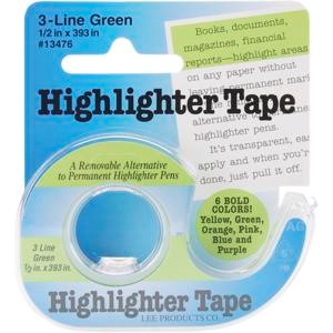 Picture of Lee Products Highlighter Tape .5"X393"-Green