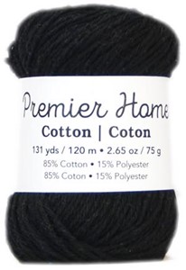 Picture of Premier Yarns Home Cotton Yarn - Solid-Black