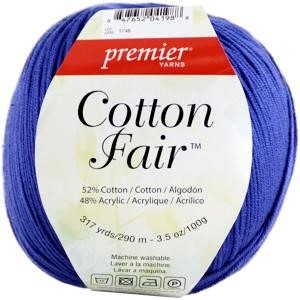 Picture of Premier Yarns Cotton Fair Solid Yarn-Blue Iris
