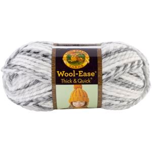 Picture of Lion Brand Wool-Ease Thick & Quick Yarn-Marble Stripes