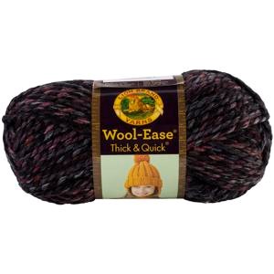 Picture of Lion Brand Wool-Ease Thick & Quick Yarn-Blackstone Stripes