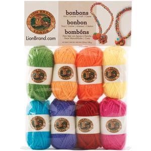 Picture of Lion Brand Bonbons Yarn 8pcs-Crayons