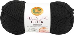 Picture of Lion Brand Feels Like Butta Yarn-Black