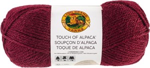 Picture of Lion Brand Touch Of Alpaca Yarn-Crimson