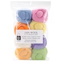 Picture of Wistyria Editions Wool Roving 12" .25oz 8/Pkg-Pastel