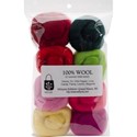 Picture of Wistyria Editions Wool Roving 12" .25oz 8/Pkg-Zinnias