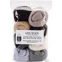 Picture of Wistyria Editions Wool Roving 12" .25oz 8/Pkg-Neutrals