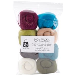 Picture of Wistyria Editions Wool Roving 12" .25oz 8/Pkg-Chic