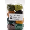 Picture of Wistyria Editions Wool Roving 12" .25oz 8/Pkg-Woodsy