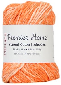 Picture of Premier Yarns Home Cotton Yarn - Multi-Tangerine Splash