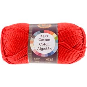 Picture of Lion Brand 24/7 Cotton Yarn-Red
