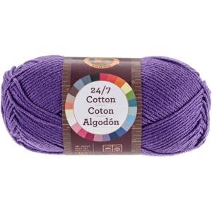 Picture of Lion Brand 24/7 Cotton Yarn-Purple