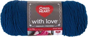 Picture of Red Heart With Love Yarn-Peacock