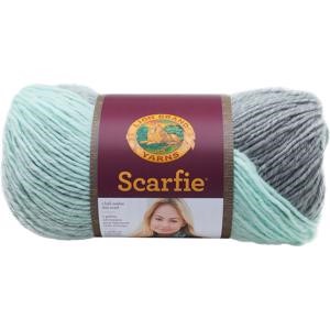 Picture of Lion Brand Scarfie Yarn-Mint & Silver