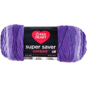 Picture of Red Heart Super Saver Ombre Yarn-Violet