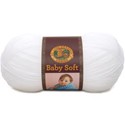 Picture of Lion Brand Baby Soft Yarn-White
