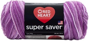 Picture of Red Heart Super Saver Yarn-Purple Tone