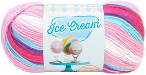 Picture of Lion Brand Ice Cream Yarn-Raspberry Ripple
