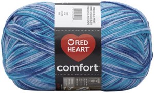 Picture of Red Heart Comfort Yarn-Turquoise & Blue Print