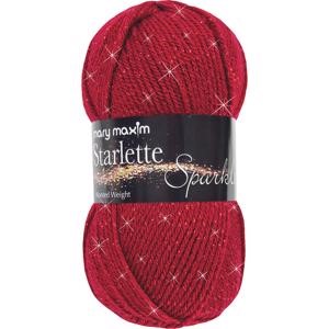Picture of Mary Maxim Starlette Sparkle Yarn-Ruby