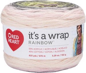 Picture of Red Heart It's A Wrap Rainbow Yarn-Whisper
