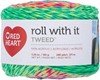 Picture of Red Heart Roll With It Yarn Tweed-Neon