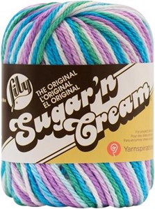Picture of Lily Sugar'n Cream Yarn - Ombres-Beach Ball Blue