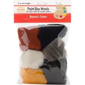 Picture of Colonial Paint Box Wools .33oz 6/Pkg-Nature-Bge/Ecru/Gry/Brn/Wht/Blk