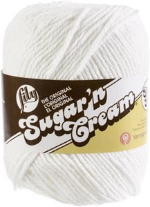 Picture of Lily Sugar'n Cream Yarn - Solids Super Size-White