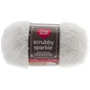 Picture of Red Heart Scrubby Sparkle Yarn-Marshmallow