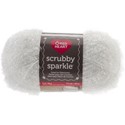 Picture of Red Heart Scrubby Sparkle Yarn-Marshmallow