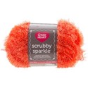 Picture of Red Heart Scrubby Sparkle Yarn-Orange