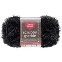 Picture of Red Heart Scrubby Sparkle Yarn-Licorice