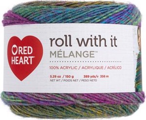 Picture of Red Heart Yarn Roll With It Melange-Cat Walk