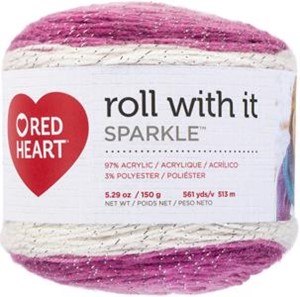 Picture of Red Heart Yarn Roll With It Sparkle-Pixie
