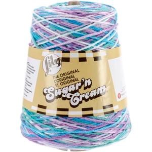 Picture of Lily Sugar'n Cream Yarn - Cones-Beach Ball Blue