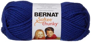 Picture of Bernat Softee Chunky Yarn-Royal Blue