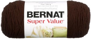 Picture of Bernat Super Value Solid Yarn-Chocolate