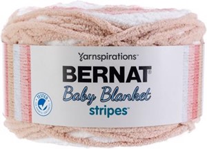 Picture of Bernat Baby Blanket Stripes Yarn-Coral Bells