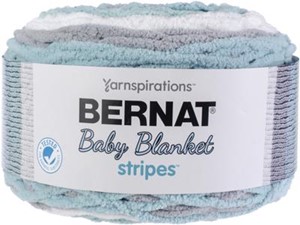 Picture of Bernat Baby Blanket Stripes Yarn-Seaglass