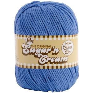 Picture of Lily Sugar'n Cream Yarn - Solids Super Size-Blueberry